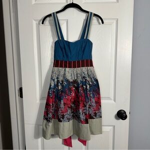 Urban Outfitters Kimchi Blue floral dress, size S, full skirt, multi pattern